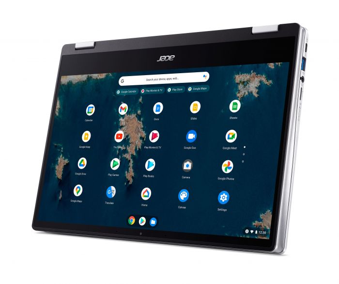 Ноутбук Acer Chromebook Spin CP314-1HN 14" FHD IPS, Intel C N4500, 8GB, F128GB, UMA, ChromeOS, сріблястий