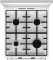 Плита Gorenje комбінована, 70л, 50x60см, метал. кришка, дисплей, IconLed, емальовані, білий