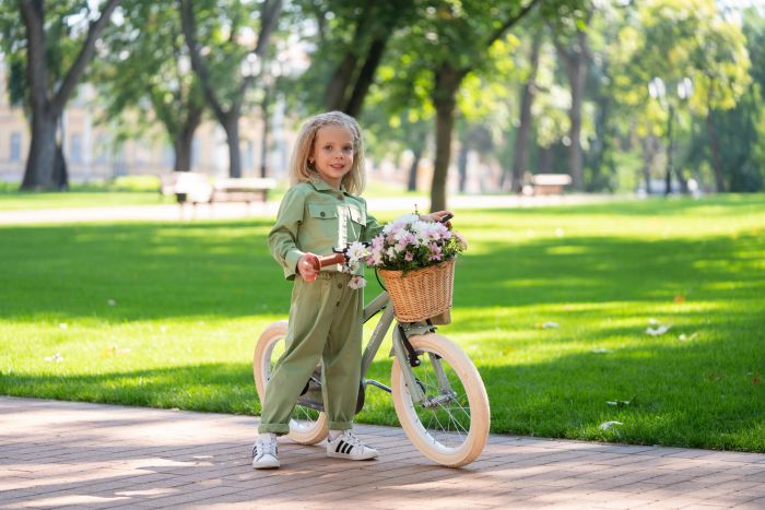 Дитячий велосипед Miqilong by 2E RM 16" оливковий