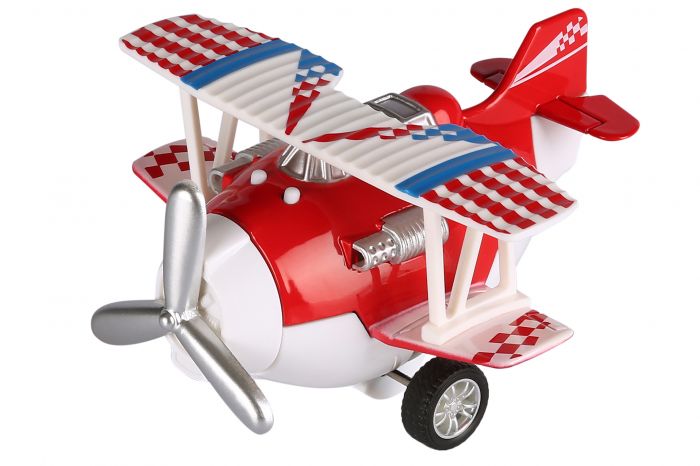 Літак металевий інерційний Same Toy Aircraft червоний