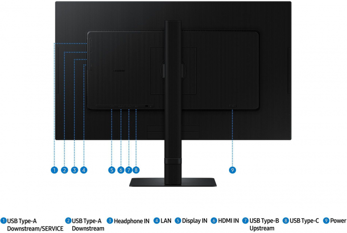 Монітор Samsung 27" S80UD HDMI, DP, USB, USB-C, MM, IPS, 3840x2160