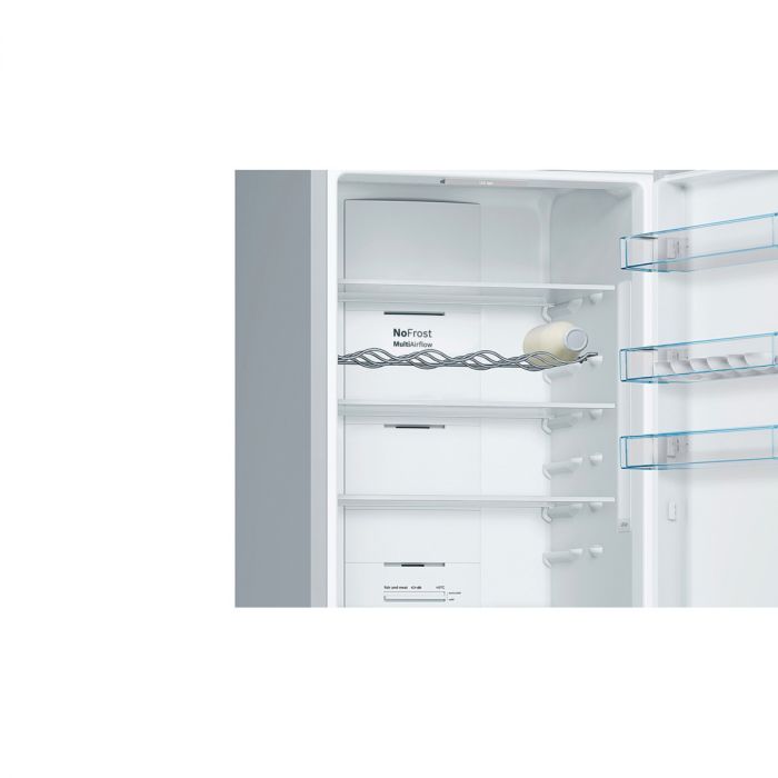 Холодильник Bosch з нижн. мороз., 203x60x67, xолод.відд.-279л, мороз.відд.-87л, 2дв., А++, NF, інв., нерж