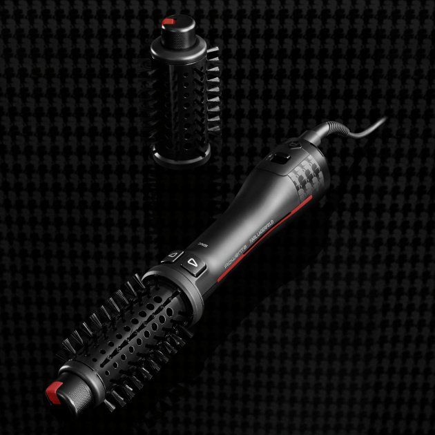 Фен-щітка Rowenta Karl Lagerfeld K/Pro Stylist, 750Вт, 2 режими, іоніз-я, хол. обдув, оберт. насадок, турмалін, чорний