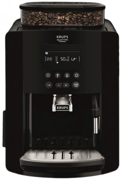 Кавомашина Krups Arabica 1.8л, зерно, ручний капучинатор, LED - дисплей, авторецептів - 3, свій рецепт, чорний