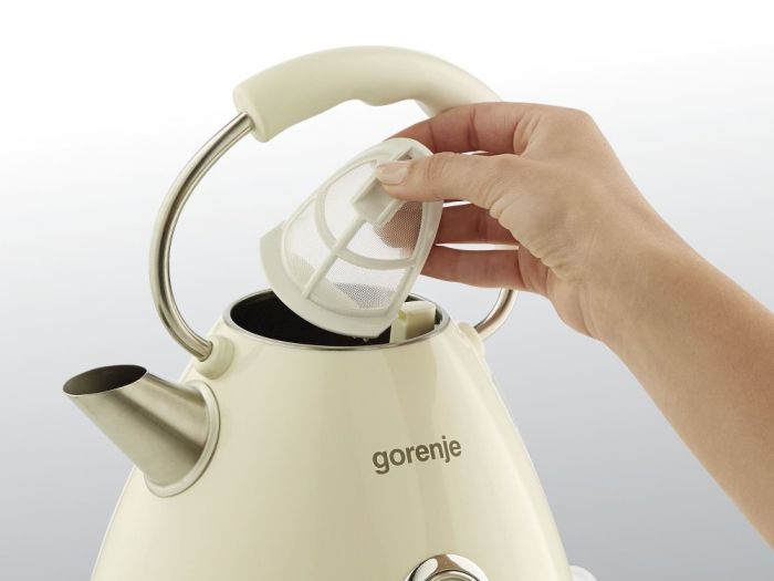 Електрочайник Gorenje 1.7л, пластик, бежевий