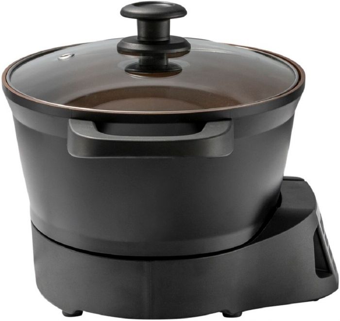 Мультиварка Russell Hobbs GoodToGo, 1000Вт, чаша-6.5л, електронне керув., знімна кришка, кераміка, чорний