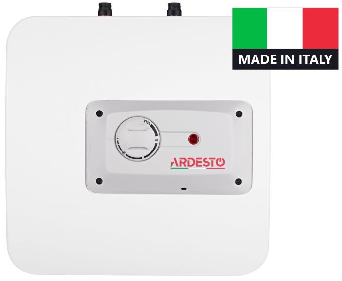 Водонагрівач електр. ARDESTO компакт, 15л, 1,2кВт, монтаж під мийкою, мех. кер-ння, B, Італія, біло-сірий