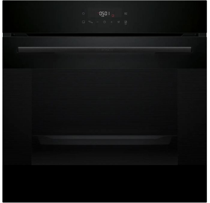 Духова шафа Bosch електрична, 76л, A, дисплей, конвекція, телескопічні направляючі, soft closing, чорний
