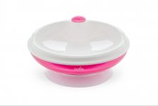 Дитяча тарілка Nuvita з підігрівом, 6міс+, рожевий
