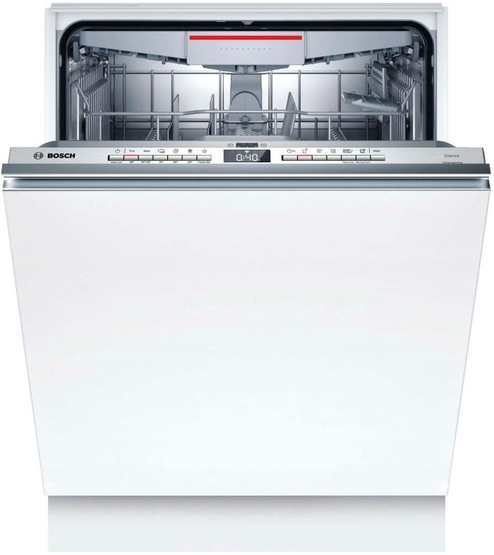 Посудомийна машина Bosch вбудована, 13компл., D, 60см, дисплей, 3й кошик, білий