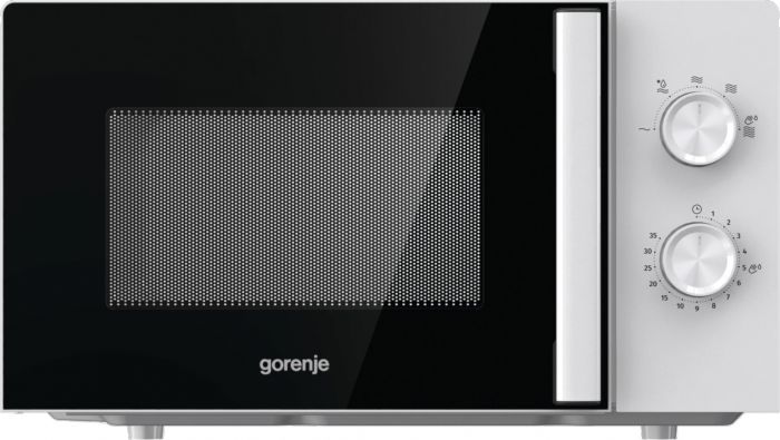 Мікрохвильова піч Gorenje, 17л, мех. керув., 700Вт, дисплей, білий