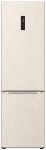Холодильник LG з нижн. мороз., 203x60х68, холод.відд.-277л, мороз.відд.-110л, 2дв., E, NF, інв., диспл зовн., Fresh Сonverter, Metal Fresh, бежевий