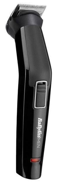 Набір для стрижки Babyliss, для бороди, вусів, голови і носа, акум., вібраційний мотор, насадок-6, сталь, чорний