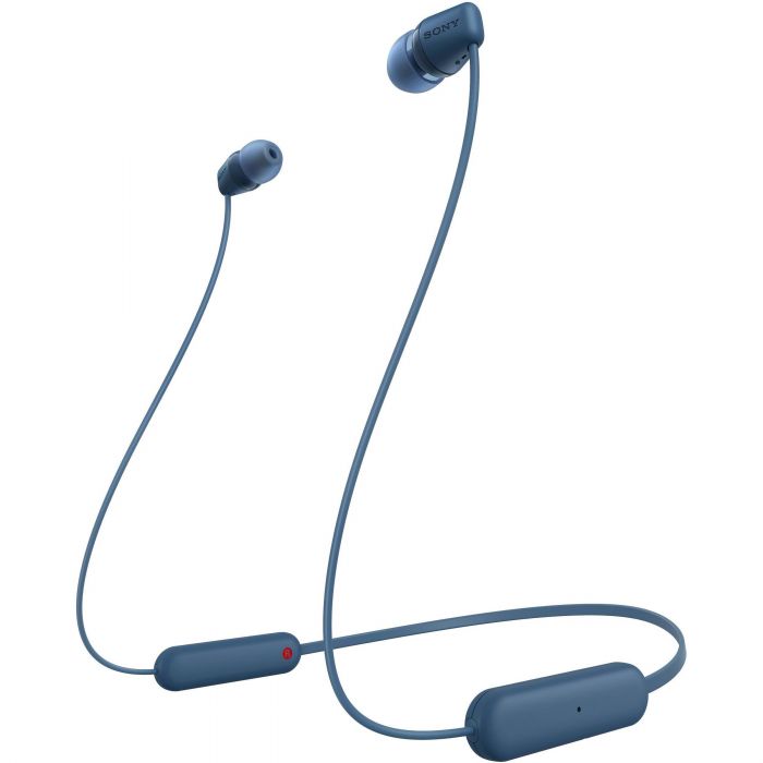 Навушники In-ear Sony WI-C100 BT 5.0, IPX4, SBC, AAC, Wireless, Mic, Синій