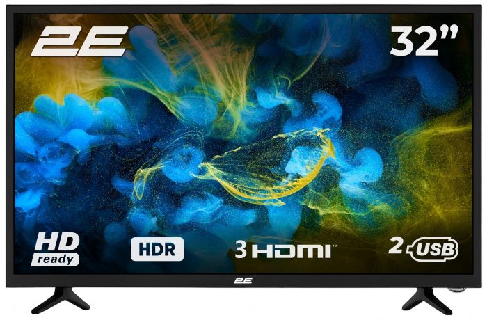 Телевізор 32" 2E LED HD 60Hz Black